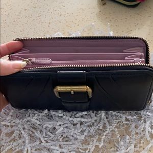 Coach plum/ lilac zip wallet